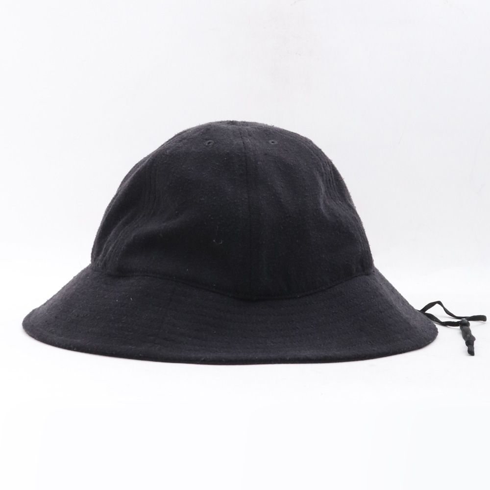 未使用 COMOLI コモリ 20SS シルク ネップ ハット 帽子 ブラック - 帽子