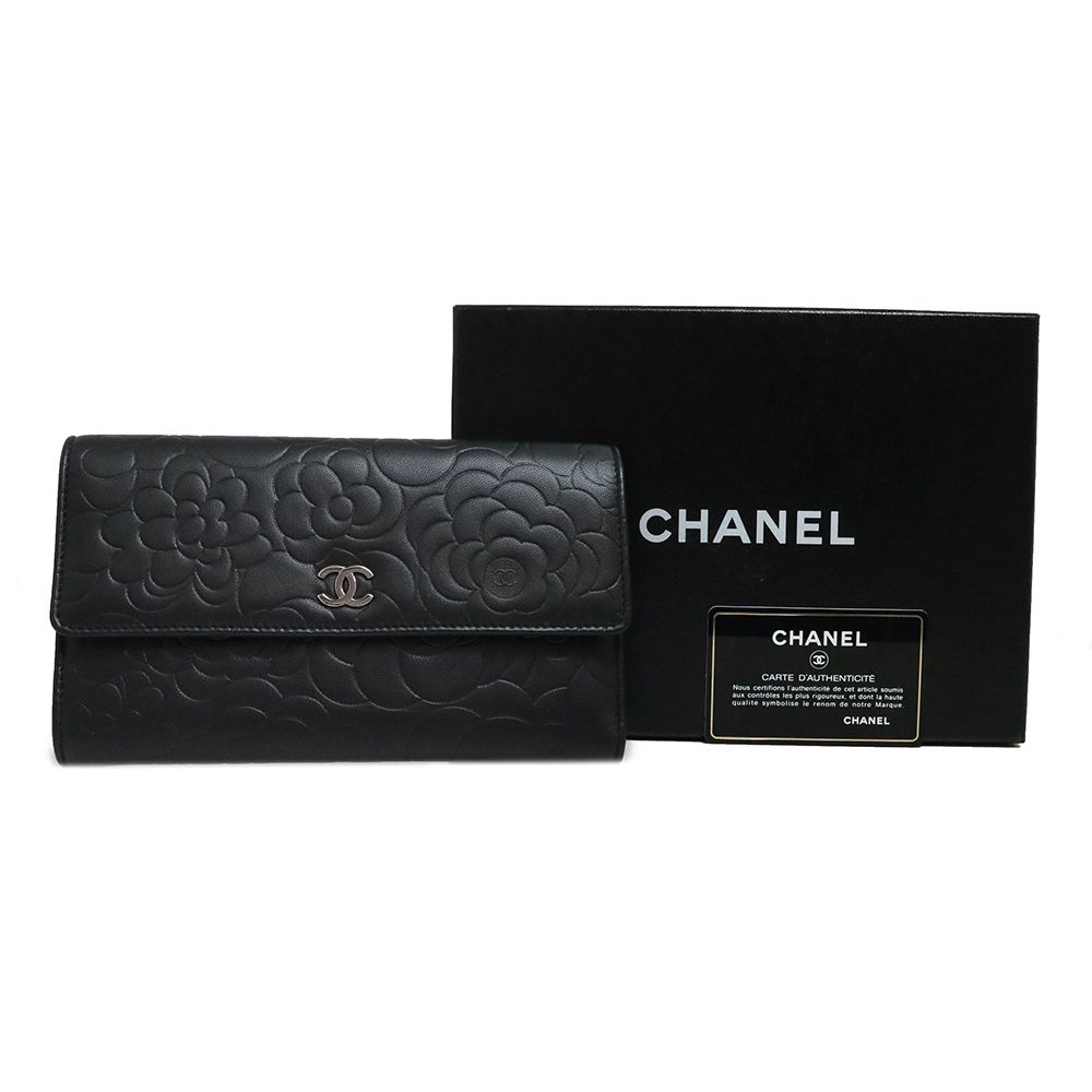 未使用CHANEL カメリア　パテントレザーBLACKコサージュ