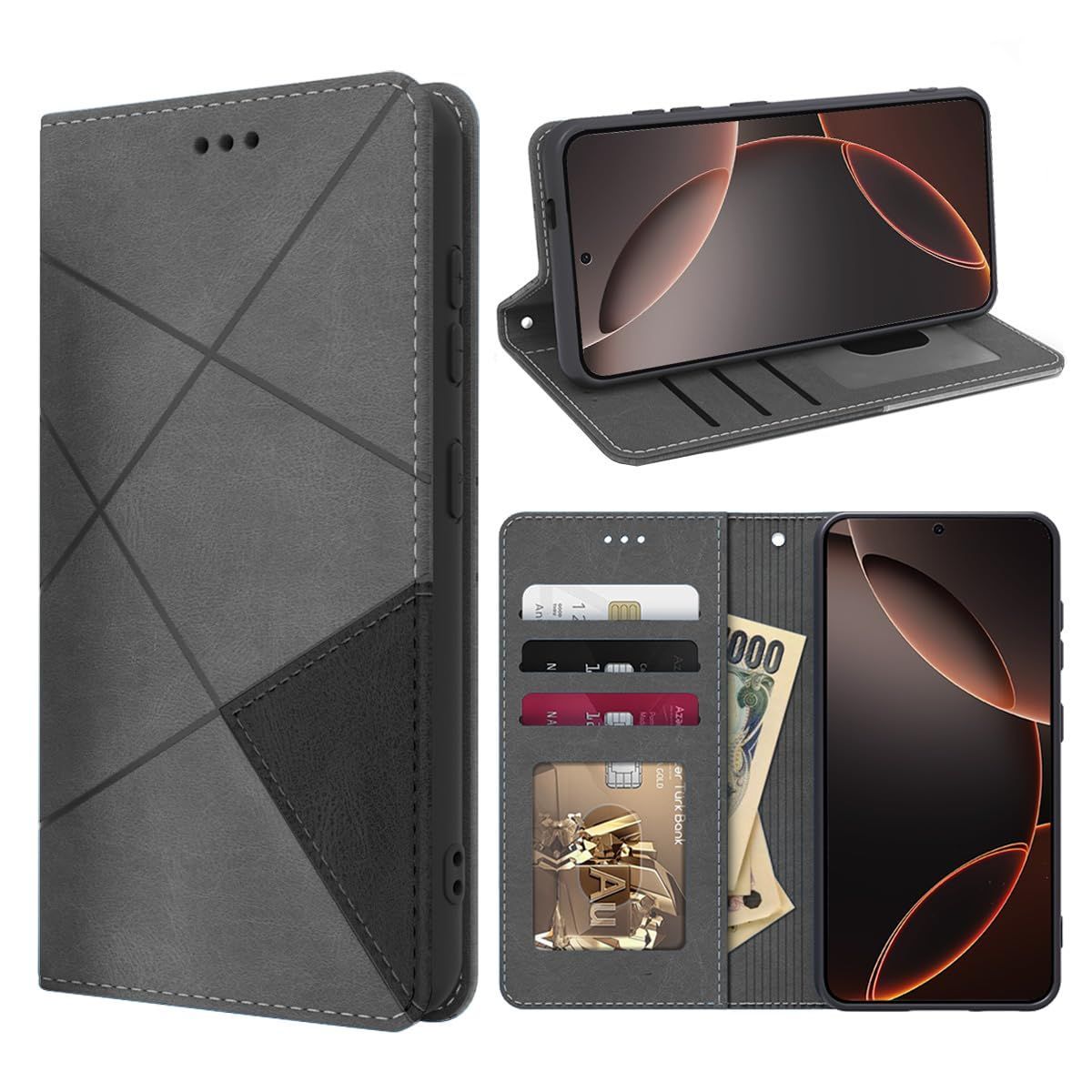 【人気商品】Galaxy S24 ケース 手帳型 全面保護 カード収納 ギャラクシー S24 スマホケース カード収納 スタンド機能付き fagazzfu 財布型 SM-S921U SC-51E SCG25 携帯カバー レザー ラップホール付き 手