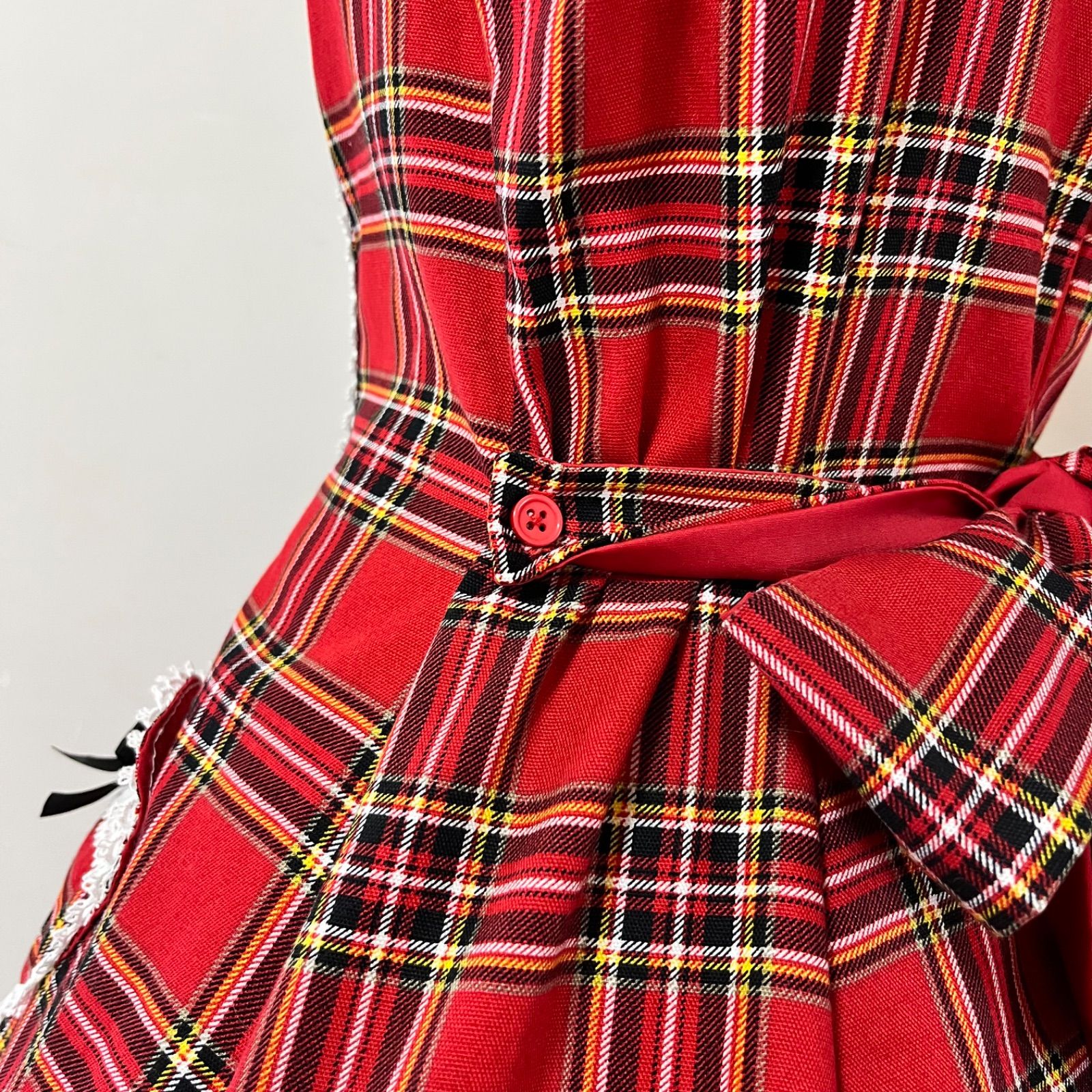 ⋆⸜𝐧𝐞𝐰⸝⋆*タータンチェックハートポケットジャンパースカート