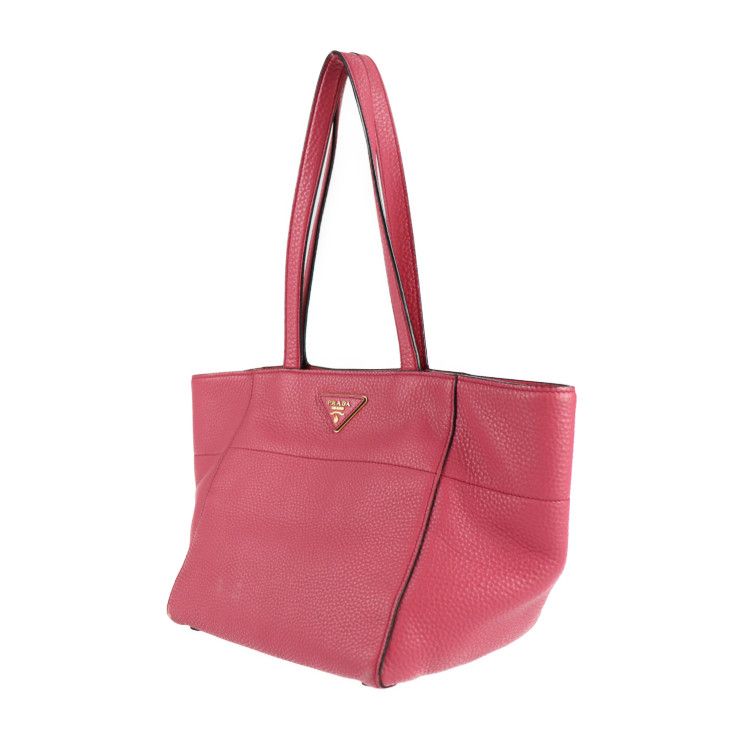 PRADA プラダ トートバッグ BR5092 レザー PEONIA ぺオニア ピンク系 ...