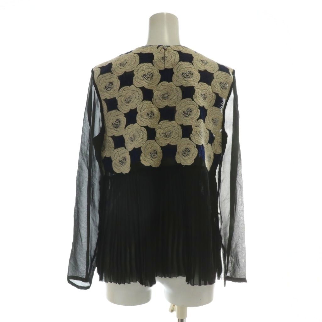 ミナペルホネン mina perhonen Rosas ブラウス 絹 シルク 長袖