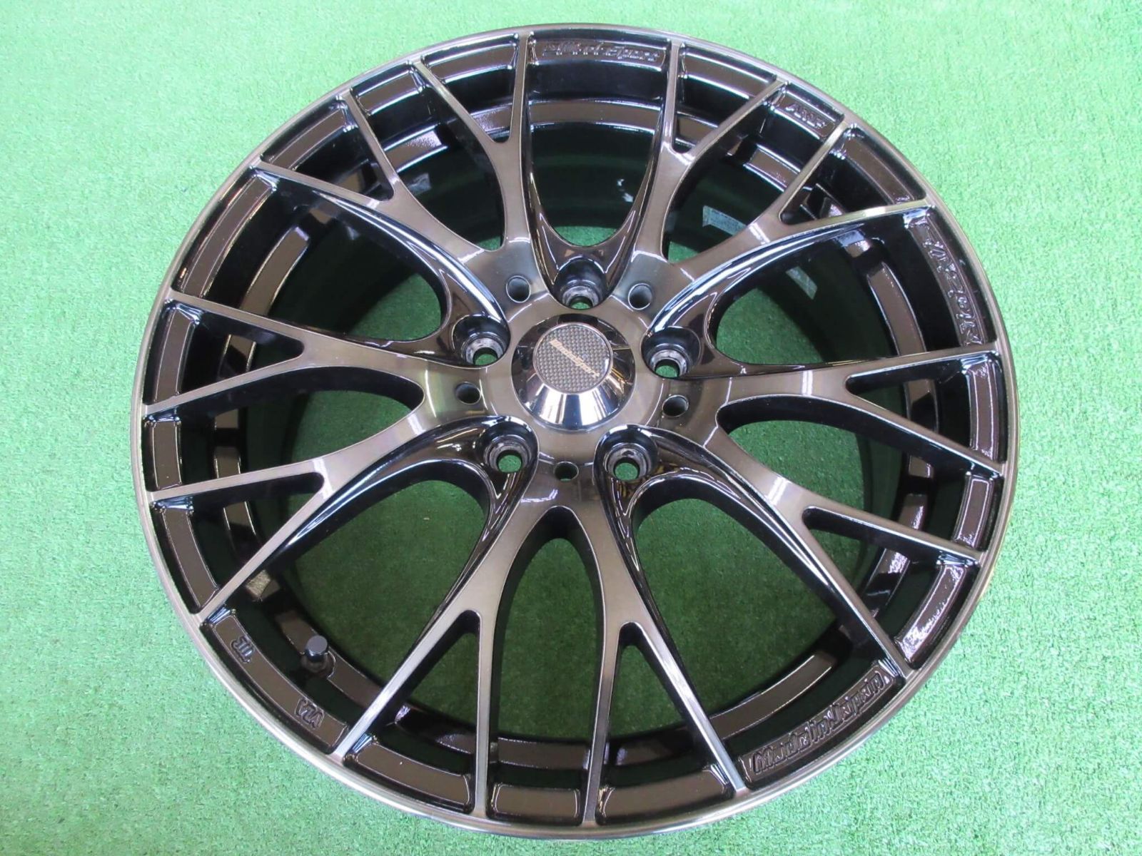 スイフトスポーツ系 ウェッズスポーツＳＡ-２０Ｒ 7J-17 5H114.3 48 ホイール重量7.88ｋｇ ウォースブラッククリアー