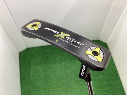 オデッセイ METAL-X MILLED 1 34インチ パター PT スチール フレックスその他 メンズ 男性用 右利き 右用 Cランク ゴルフクラブ