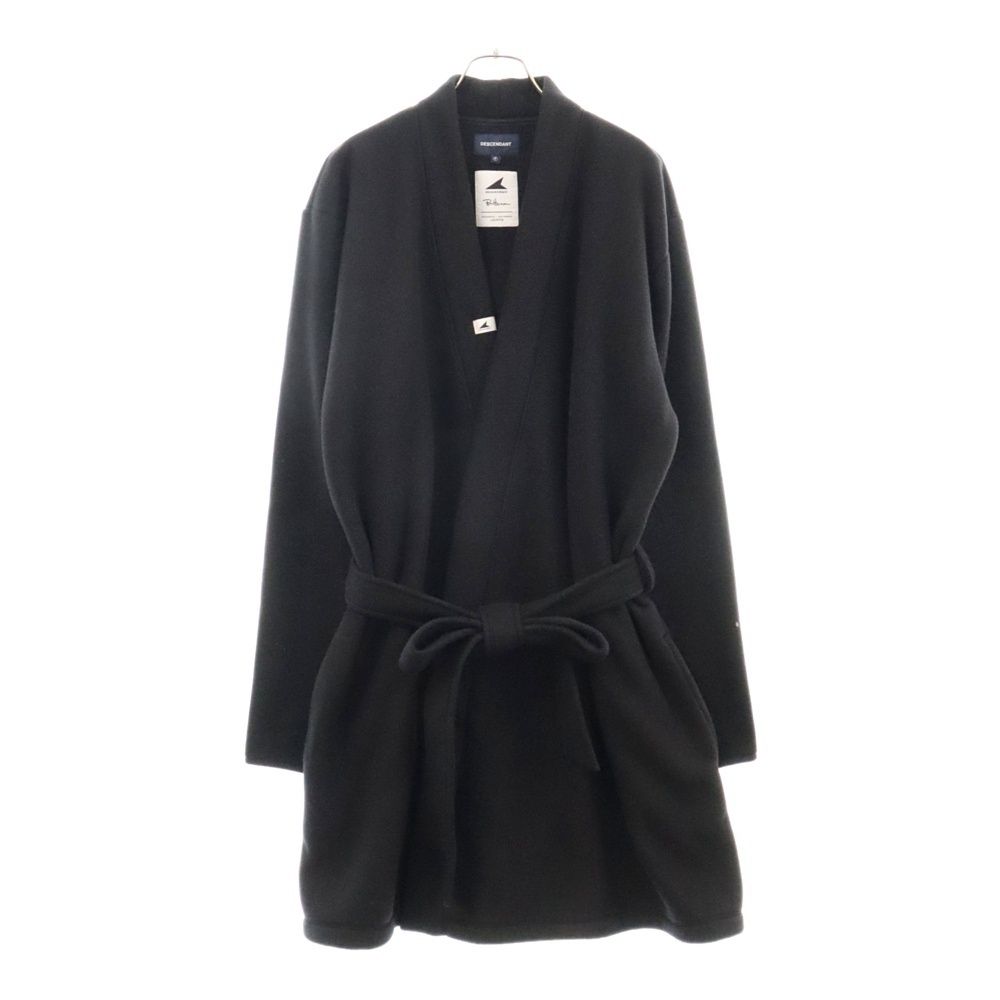 DESCENDANT (ディセンダント) 23AW ×Ron Herman CACHALOT FLEECE GOWN ロンハーマン フリースガウンコート ブラック
