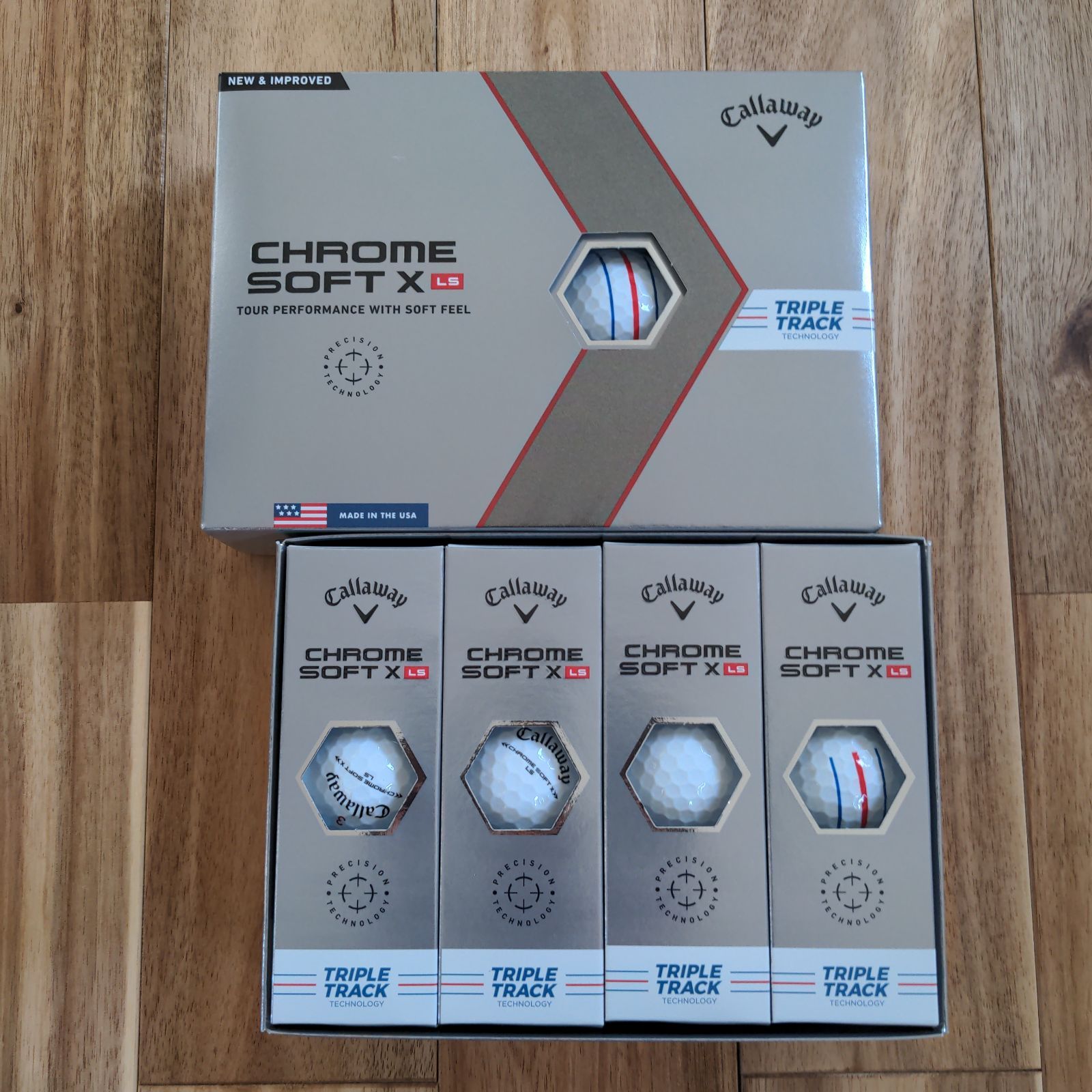 Callaway CHROME SOFT X LS ホワイト 2ダース - ショップ ロンバルディ