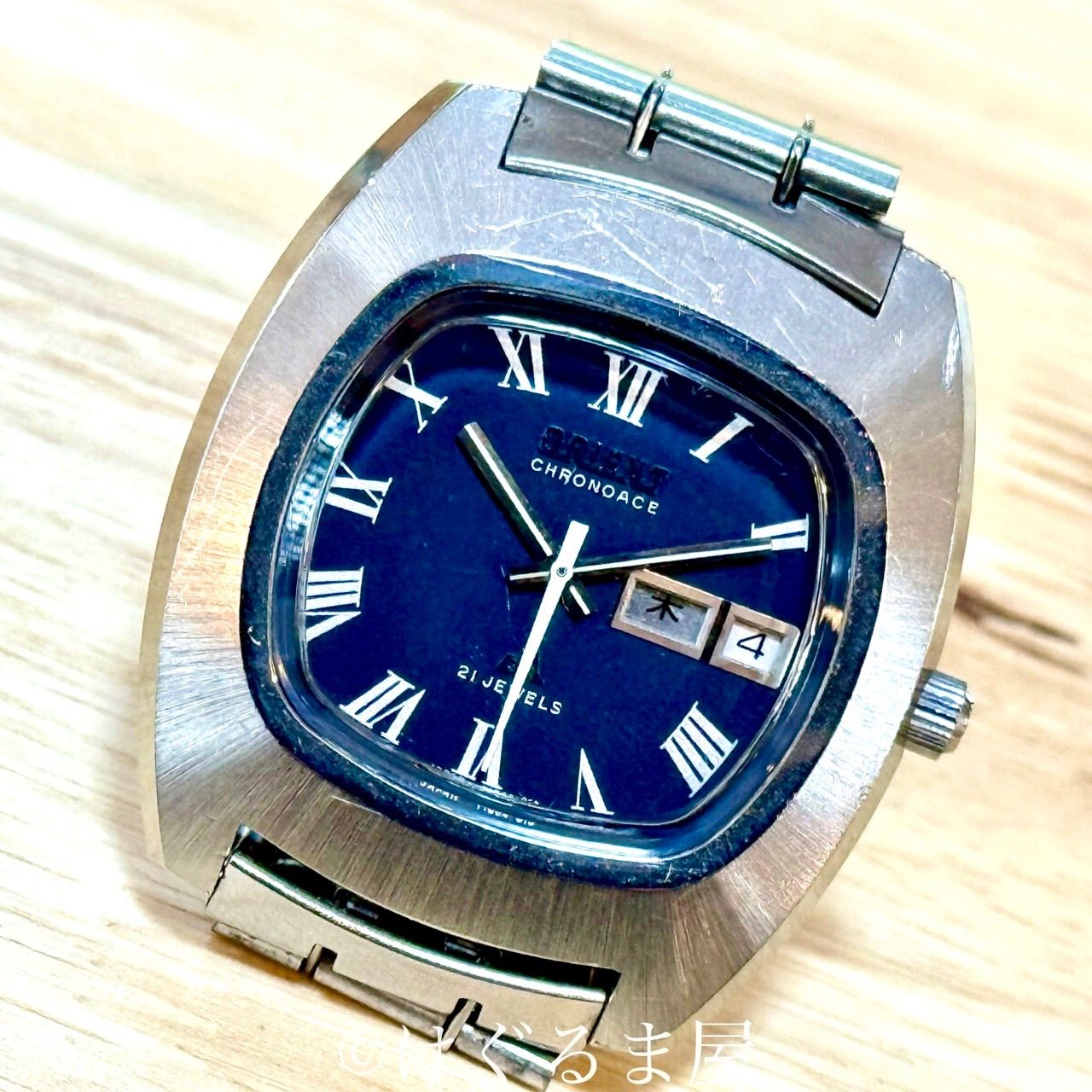 1970年代製造 オリエント クロノエース 自動巻 デイデイト付 メンズ OH