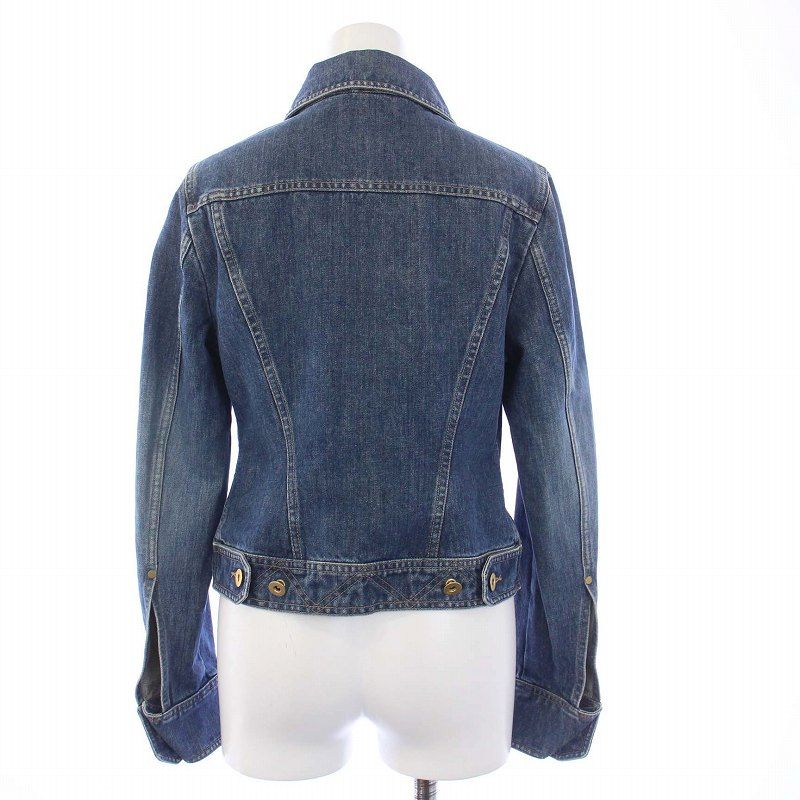 グッチ GUCCI デニムジャケット ジージャン Gジャン ロゴボタン 38 S