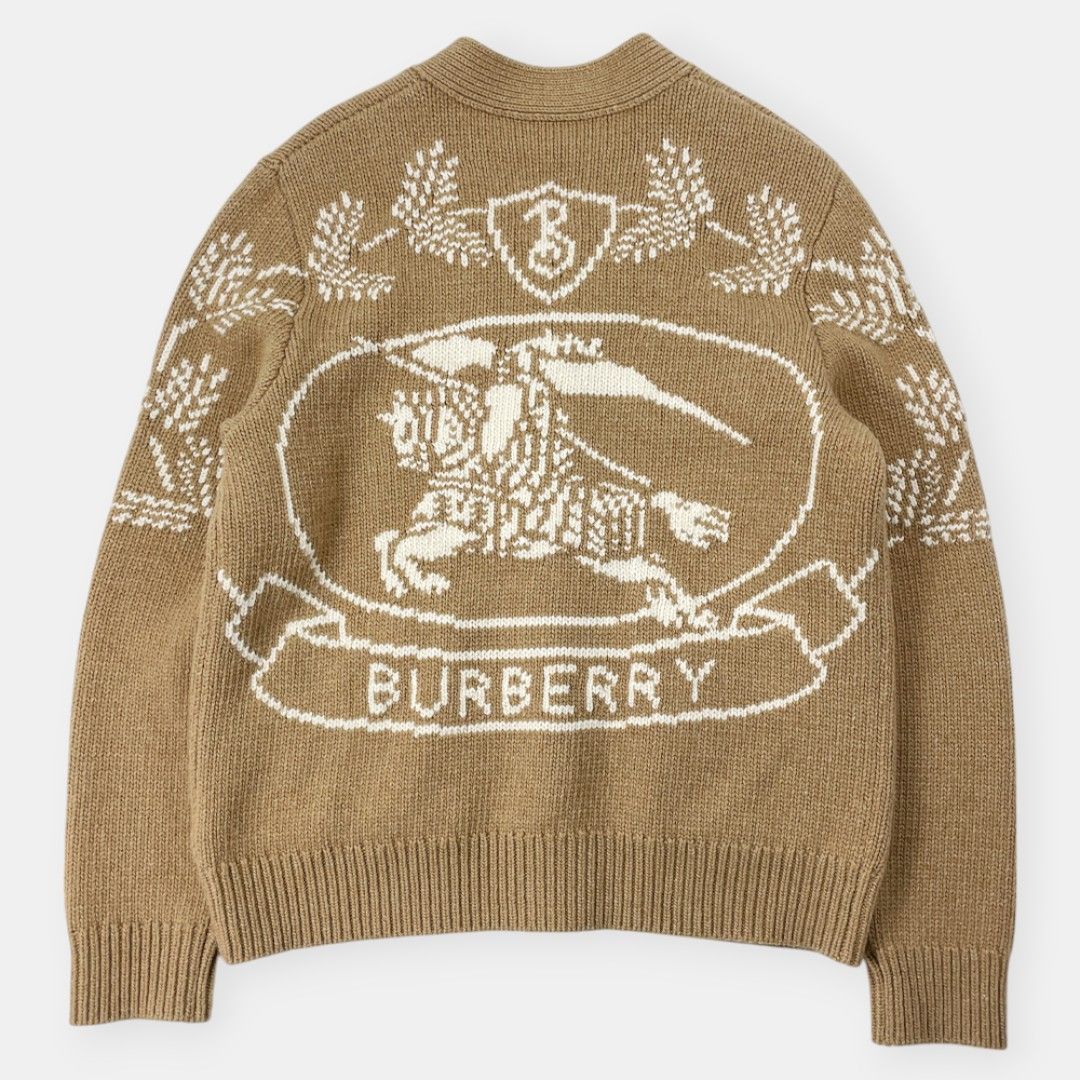 美品 BURBERRY LONDON ENGLAND 22AW バーバリー バック 編込ロゴ