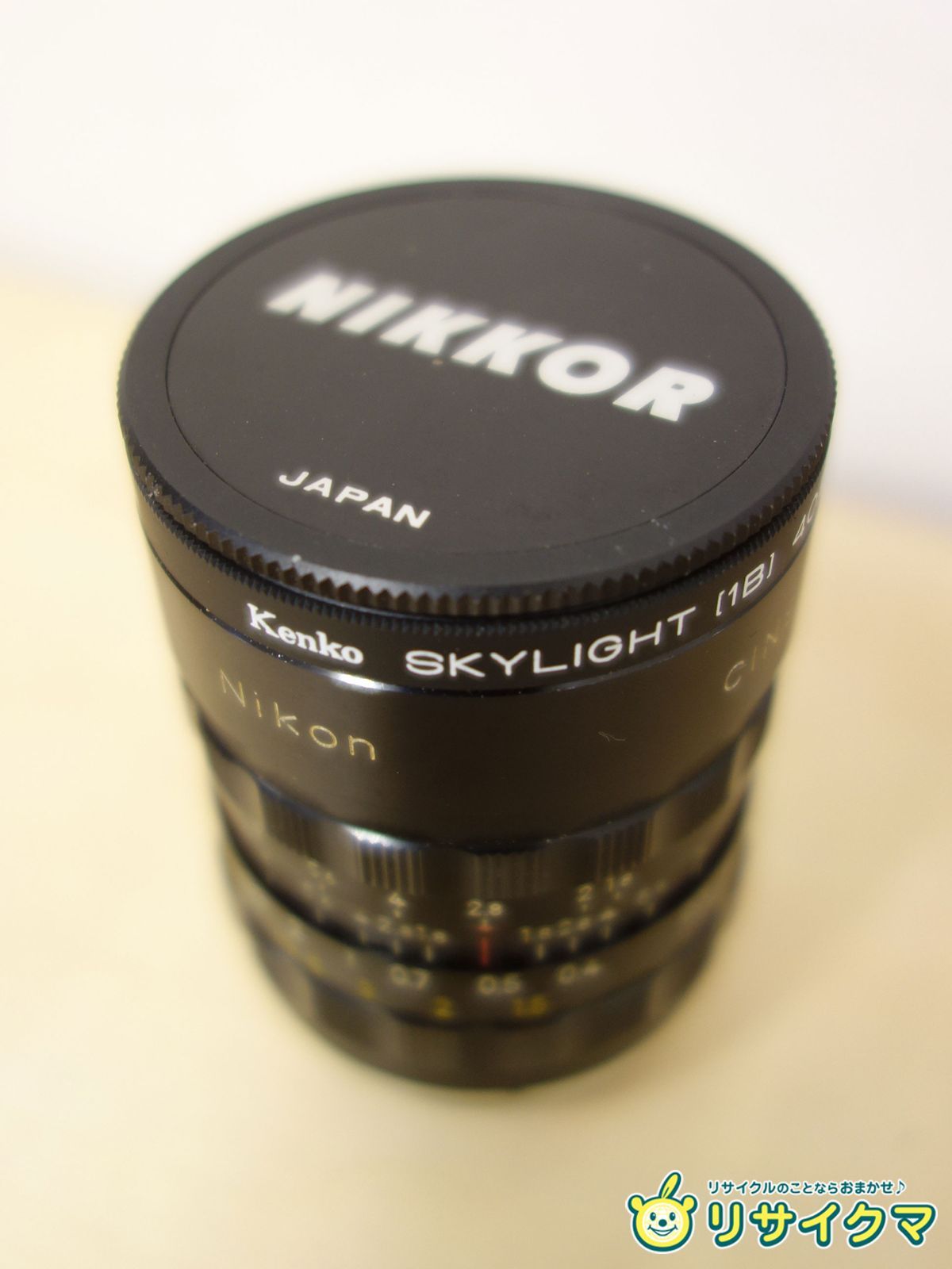 M▽ニコン Nikon ニッコール カメラ レンズ CINE-NIKKOR 1 1.8 f 10mm Kenko SKYLIGHT 1B 40.5mm 38844