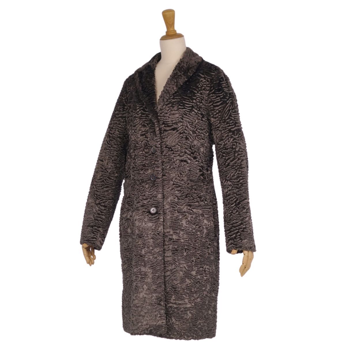 美品 マックスマーラ S'Max Mara コート ロングコート コットン アウ