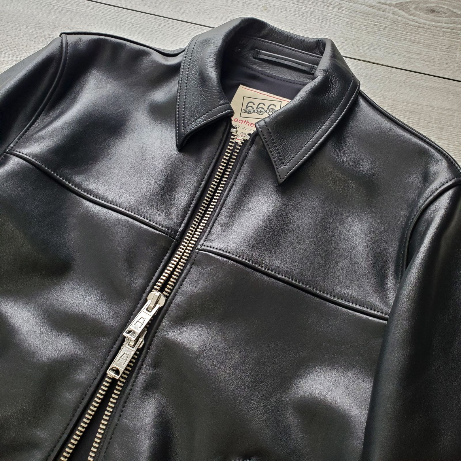 ジャケット・アウター 666 LJM-9TF 666 LJM-9TF タイトフィット センタージップ ライダースジャケット