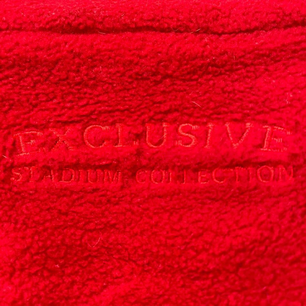 希少 ■ Majestic マジェスティック ■ MLB ロサンゼルスエンゼルス ANGELS ロゴ 刺繍 裏地メッシゅ ハーフ ジップ プルオーバー レッド XL MLB別注】ワッペン刺繍プリントハーフジップスウェット
