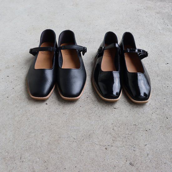 ストラップスクエアシューズ レディース