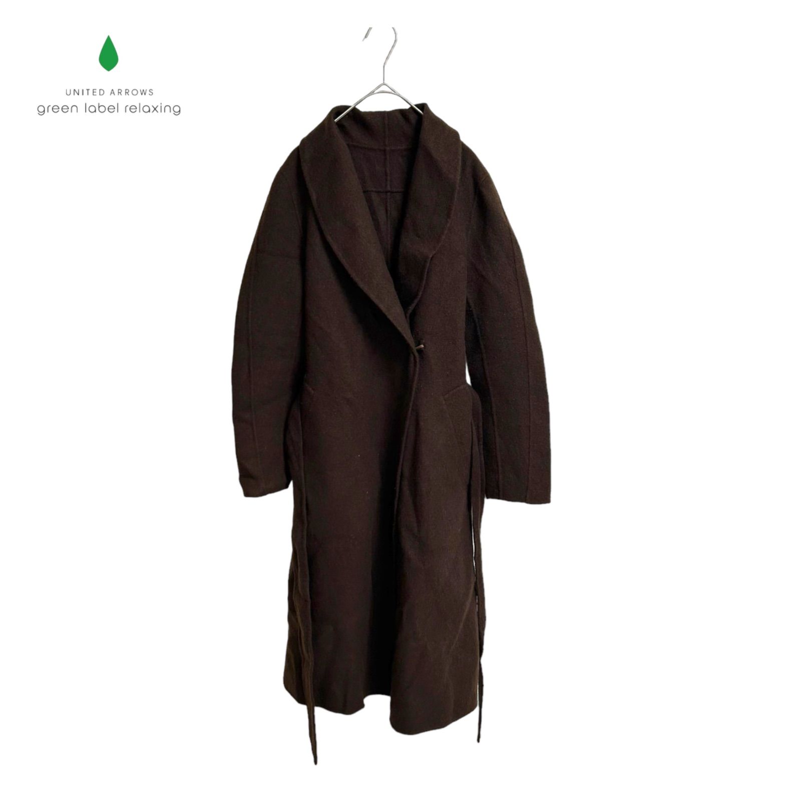 704◯ ユナイテッドアローズ GREEN LABEL RELAXING ロングコート 