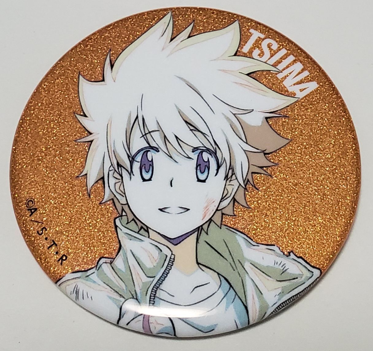 家庭教師ヒットマンREBORN! ひこくじ グリッター缶バッジ 綱吉