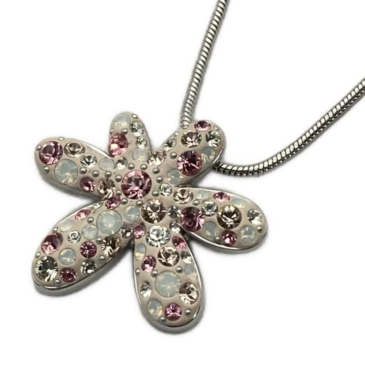スワロフスキーネックレス SWAROVSKI(スワロフスキー) ネックレス美品 - 871687 シルバー
