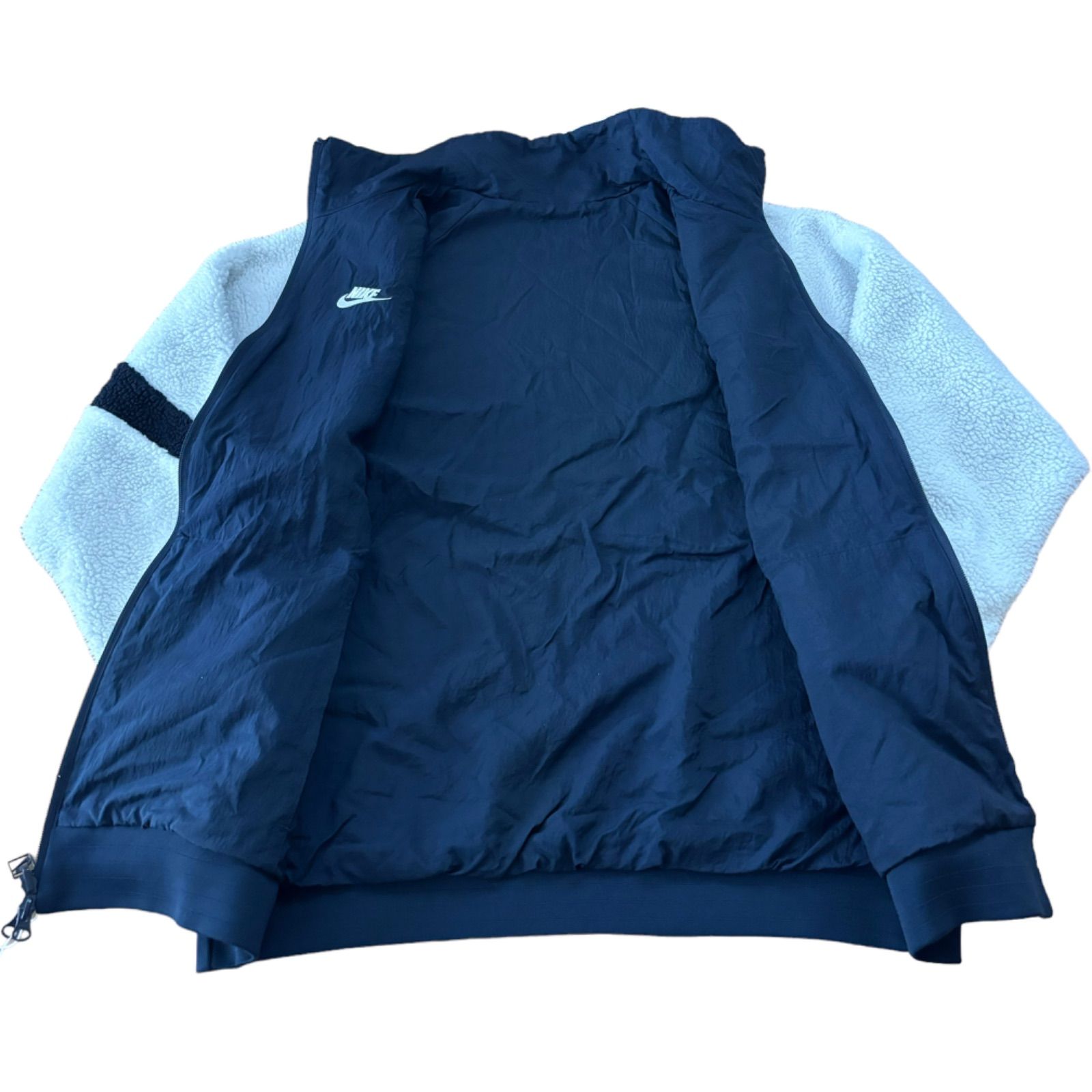 【NIKE】リバーシブル ボアジャケット ビッグスウィッシュ Ꮮサイズ【ナイキ】 ☆ビックスウッシュ☆ NIKE ナイキ BIGSWOOSH ボアリバーシブル