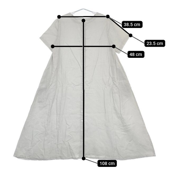 専用✨nestrobe ネストローブ リネン　麻　半袖　ワンピース nest Robe - ネストローブ リネン100% 半袖 シャツワンピース F