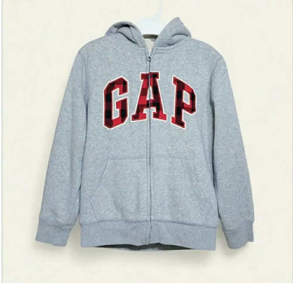 130 GAP(ギャップ) キッズ フード ジップアップ ブルゾン 裏起毛 トゥイーン 8 税金 9 男児 女児