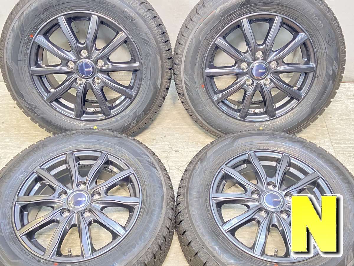 195/65R15  nヨコハマ アイスガード iG60 n　 DOS n15x6.0 53 114.3-5穴 n中古タイヤ スタッドレスタイヤ ホイールセット 4本セットn w15241111024