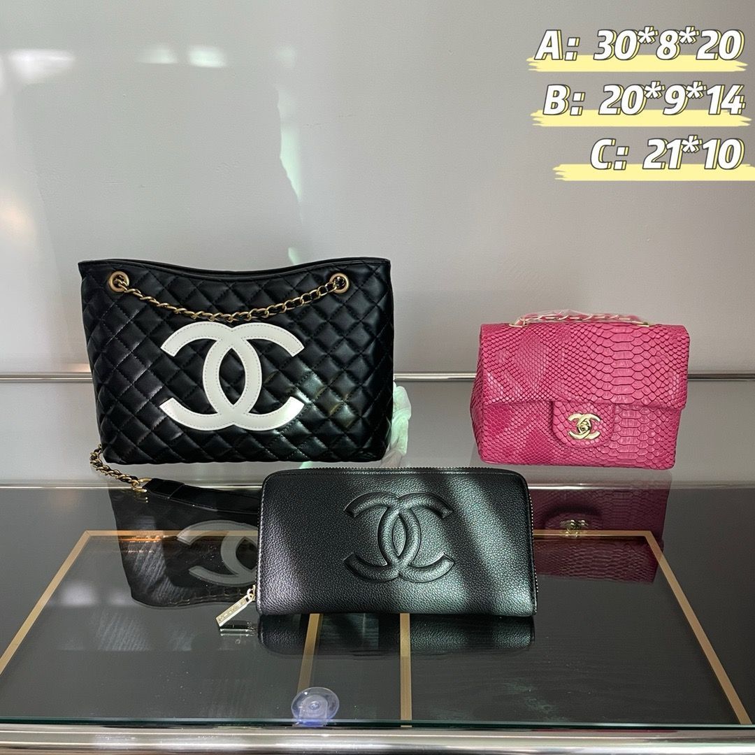 シャネル3点セットコンボパック CHANEL シャネル ショルダーバッグクロスボディバッグハンドバッグチェーンバッグウォレット3点セットコンボパック