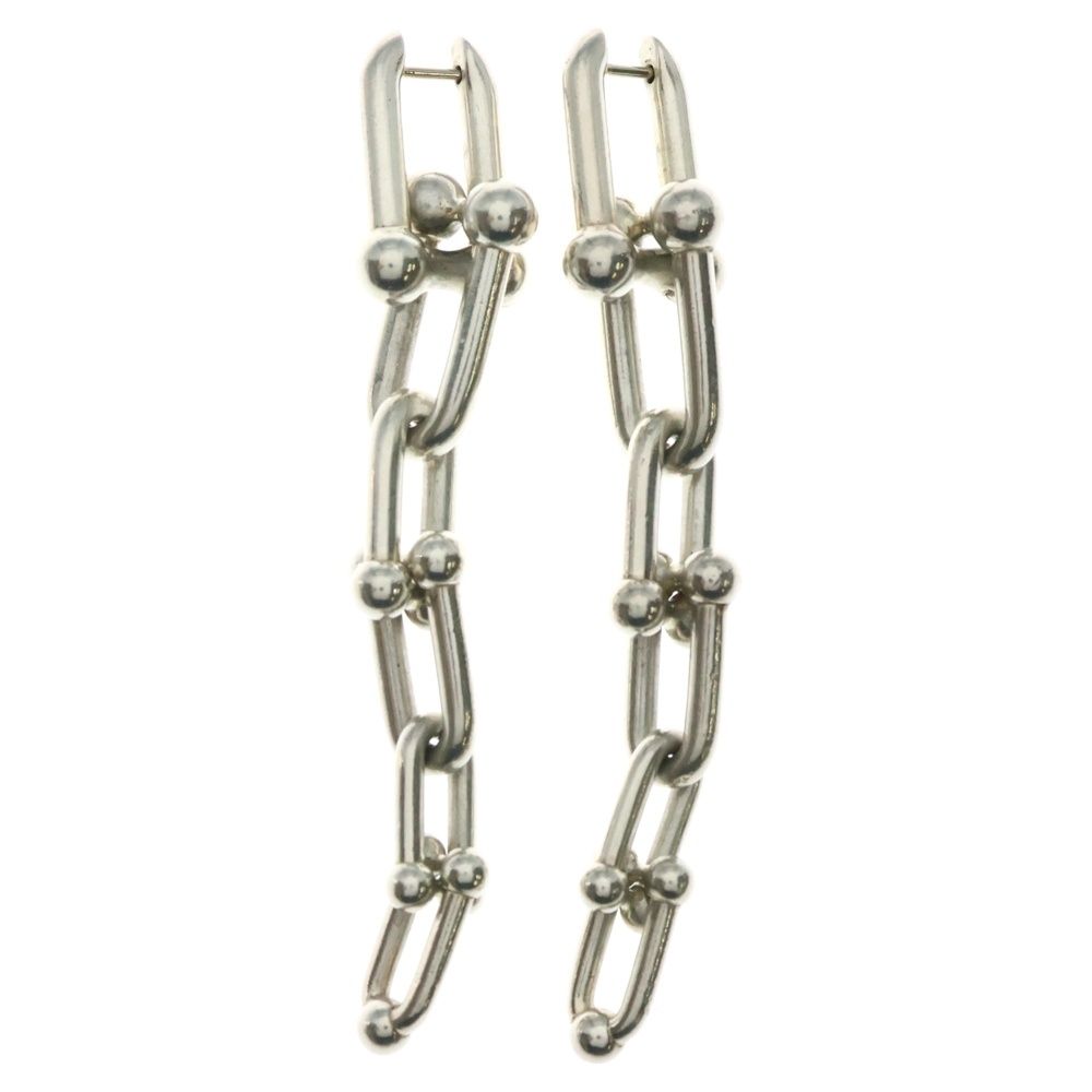 TIFFANY-Co ティファニー ハードウェア グラジュエイテッドリンク ピアス イヤー シルバー