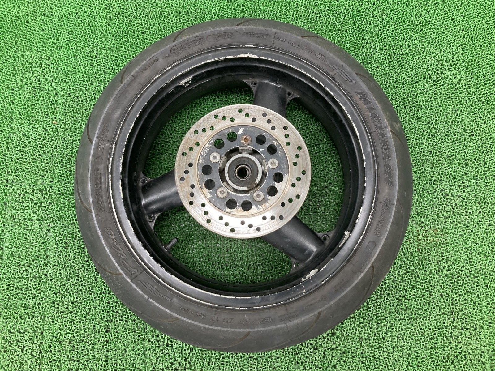 本　7 ZX-9R リアホイール 1284 カワサキ 純正 バイク 部品 ZX900B ZX9R 17X5