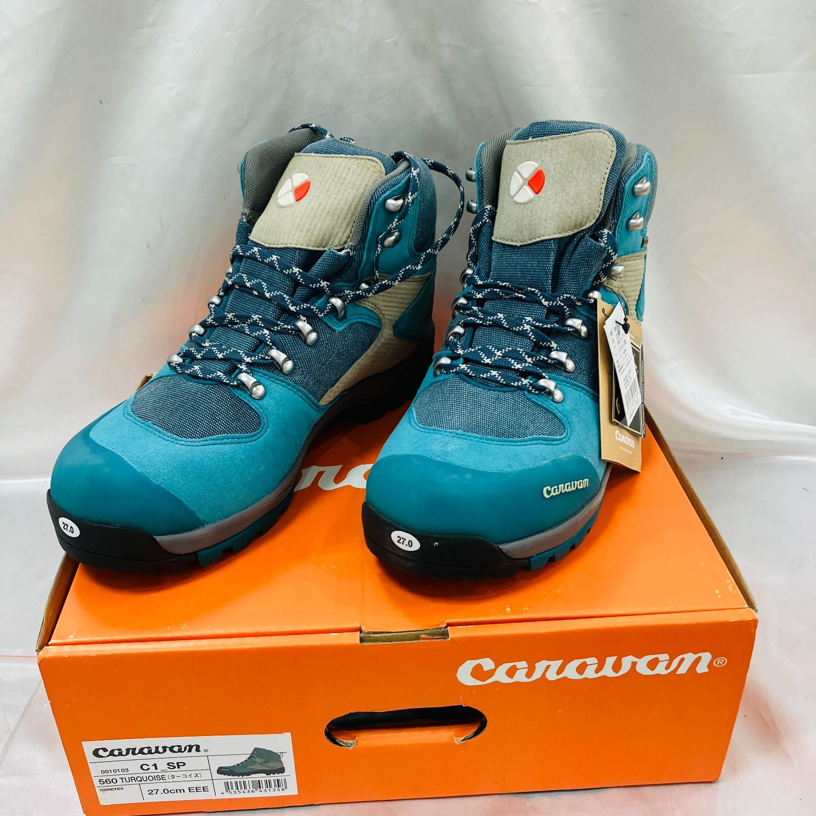 A【27cm】未使用 キャラバン Caravan C1_Sp ブルー 登山靴 アウトドア 