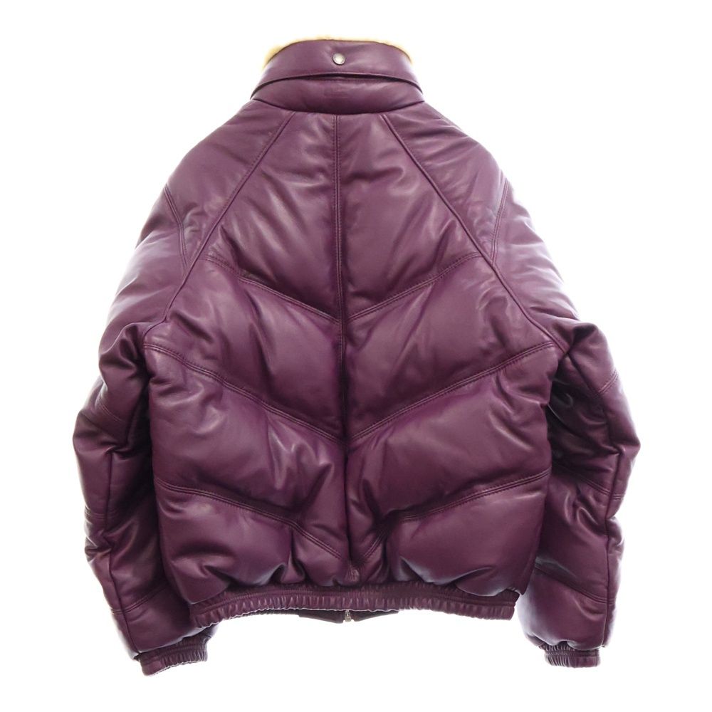 SUPREME (シュプリーム) 24AW ×Schott Chevron Leather Down Puffer
