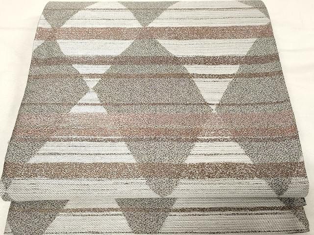 平和屋着物●六通柄袋帯　吉祥文　銀糸　正絹　逸品　CAAX0571yk 平和屋着物○六通柄袋帯 吉祥文 銀糸 正絹 逸品 CAAX0571yk