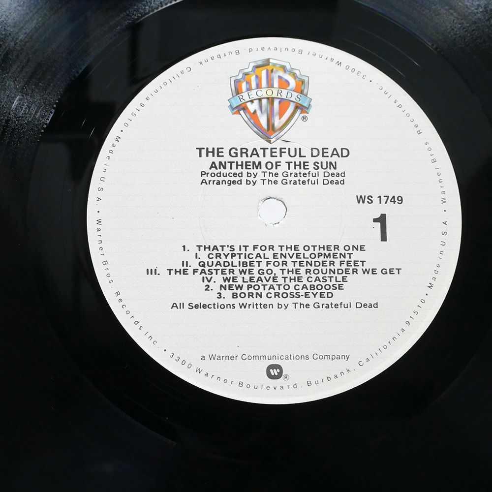 グレイトフルデッド 名盤 レコード アンセムオブザサン USオリジナル盤 GRATEFUL DEAD / Anthem Of The Sun (LP) / Warner Bros