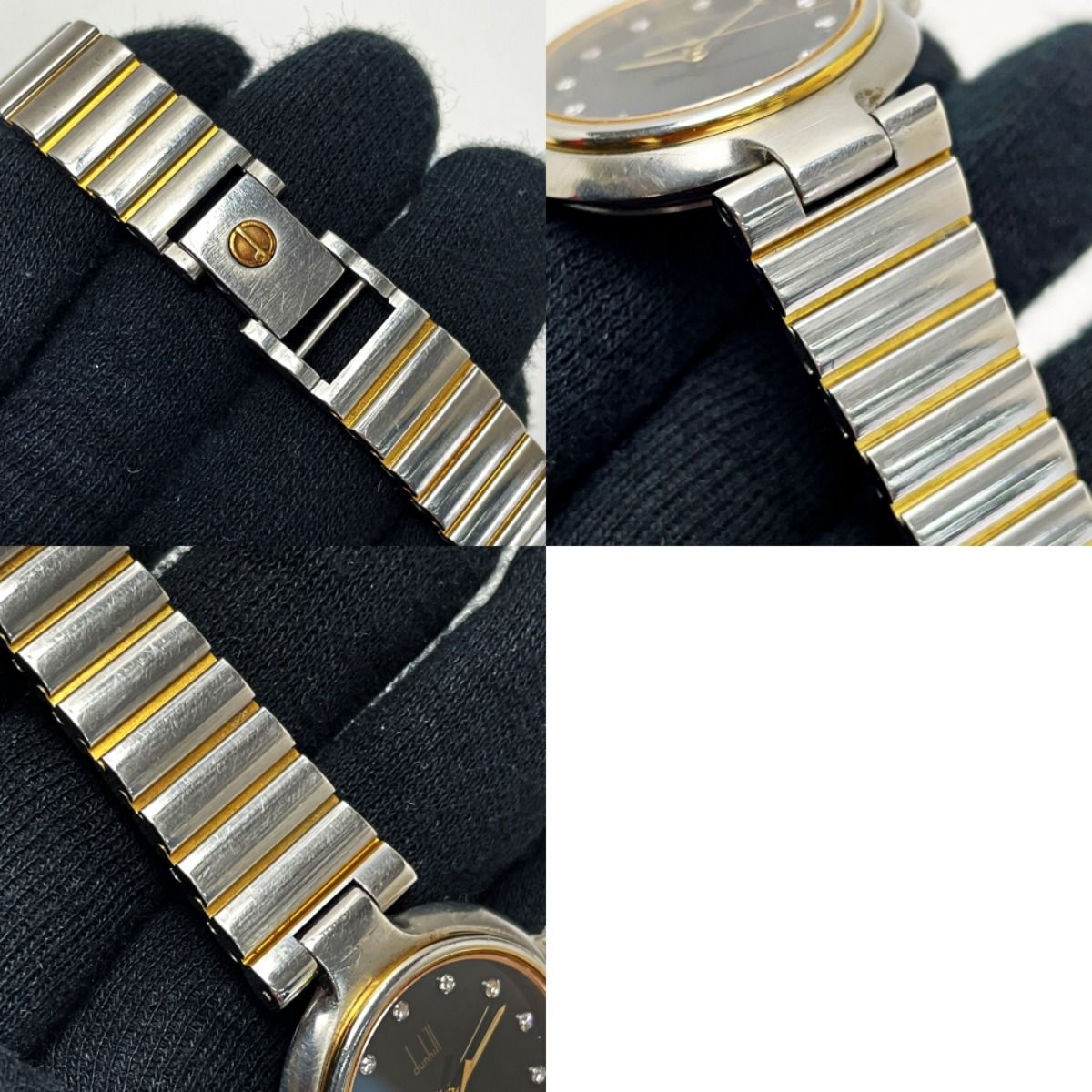 Dunhill　ダンヒル　ミレニアム　ブラック　クォーツ　ダイヤモンド　メンズ dunhill ダンヒル ミレニアム デイト ブラック 黒 クォーツ