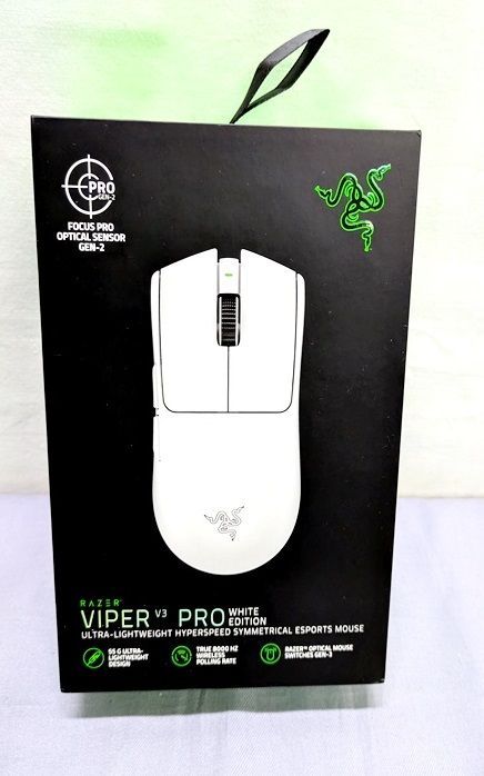 無線接続難有 RAZER レイザー Viper V3 Pro White Edition ゲーミングマウス 830