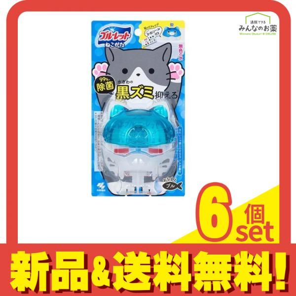 ねこがたブルーレット きれいニャ感じのするミントの香り 67mL 本体 6個セット