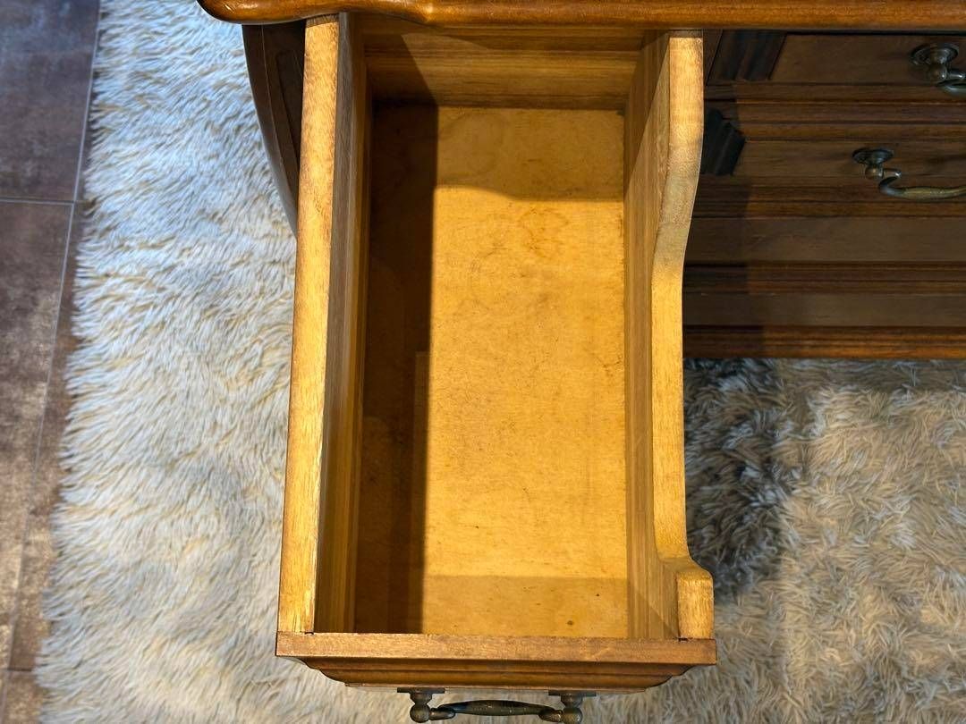 アンティーク 薔薇レリーフイタリアミラー鏡台キャビネットIH