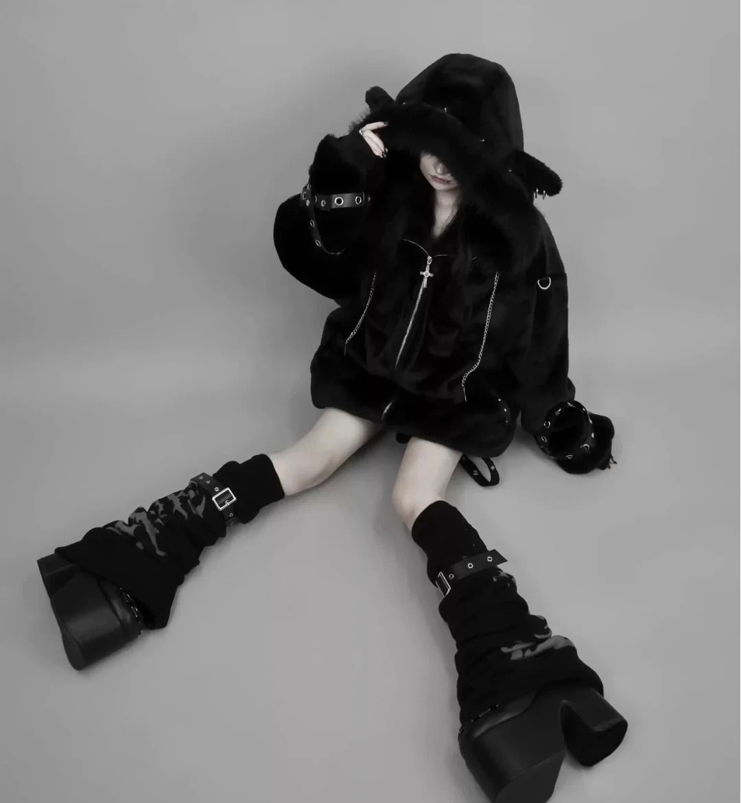 冬 フード付き