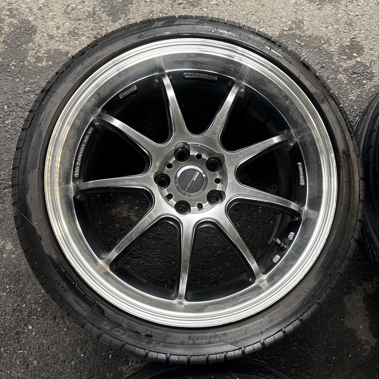最終値下げ 送料無料 ワーク エモーション WORK EMOTION D9R 225/45r19 