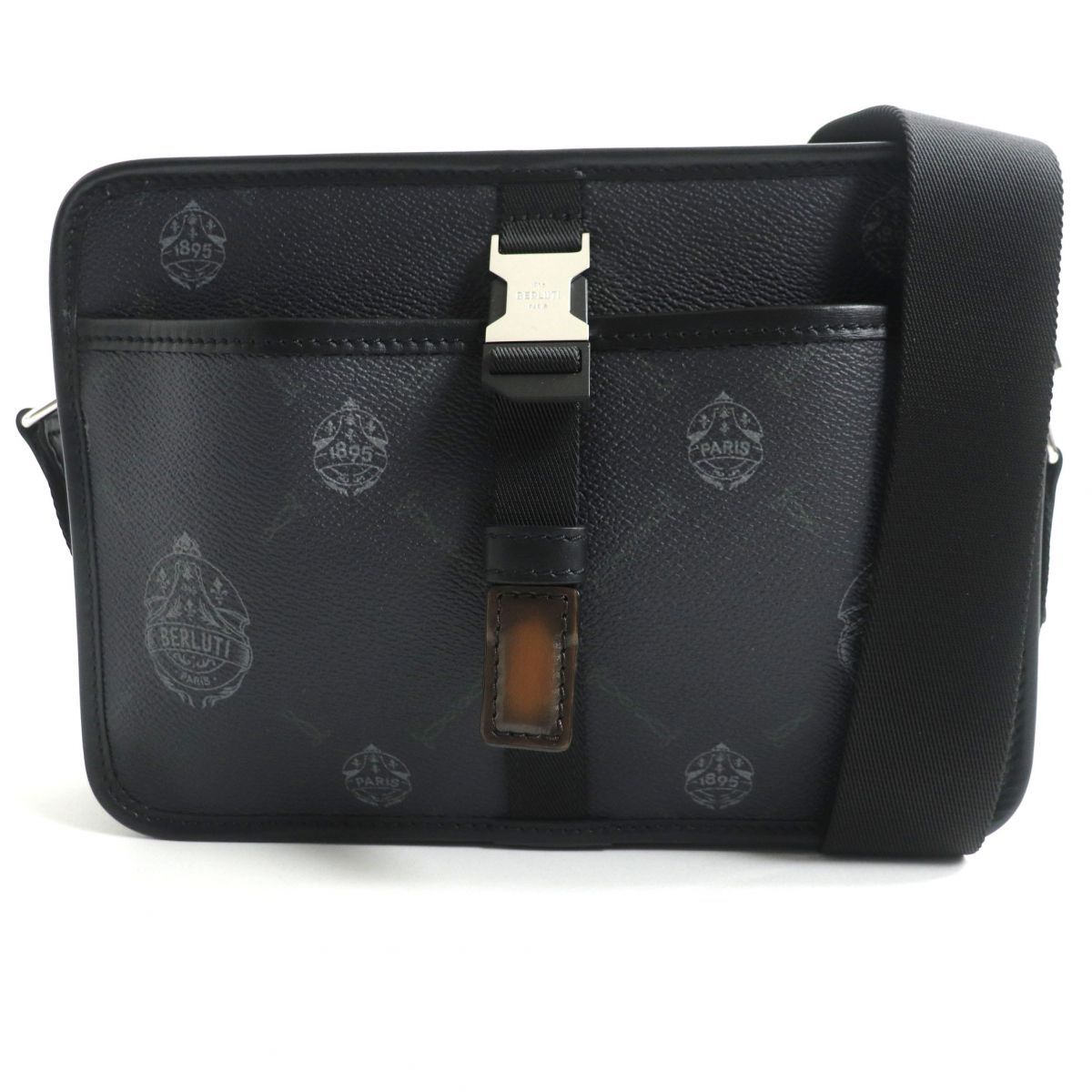 極美品▽Berluti ベルルッティ クルーザー スクエア シグネチャー 