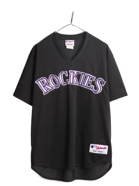 USA製 MLB Majestic ロッキーズ ベースボール シャツ XL 程 楽天市場】MLB オフィシャル Majestic ロッキーズ ベースボール