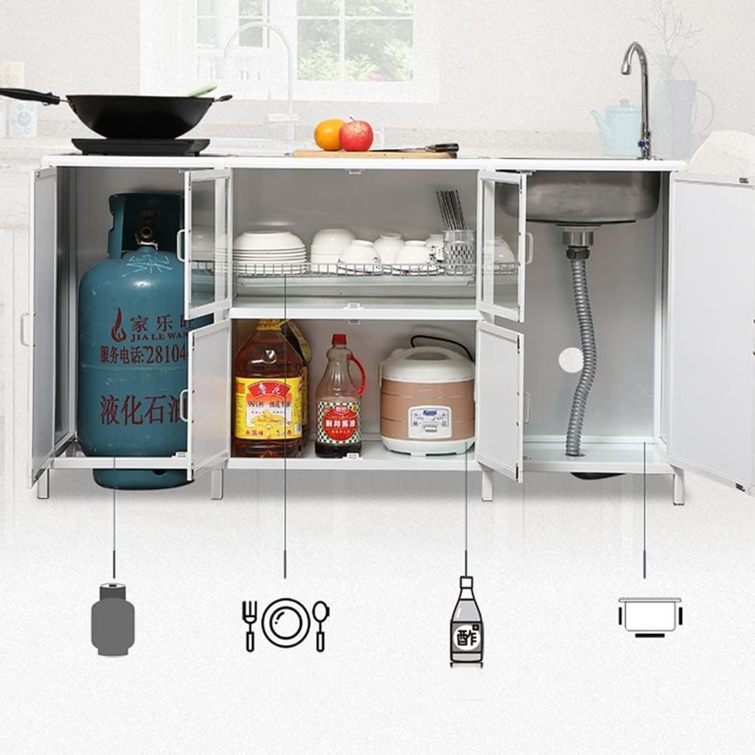 流し台 ガーデンシンク キッチン用流し台 簡易流し台 キッチンシンク