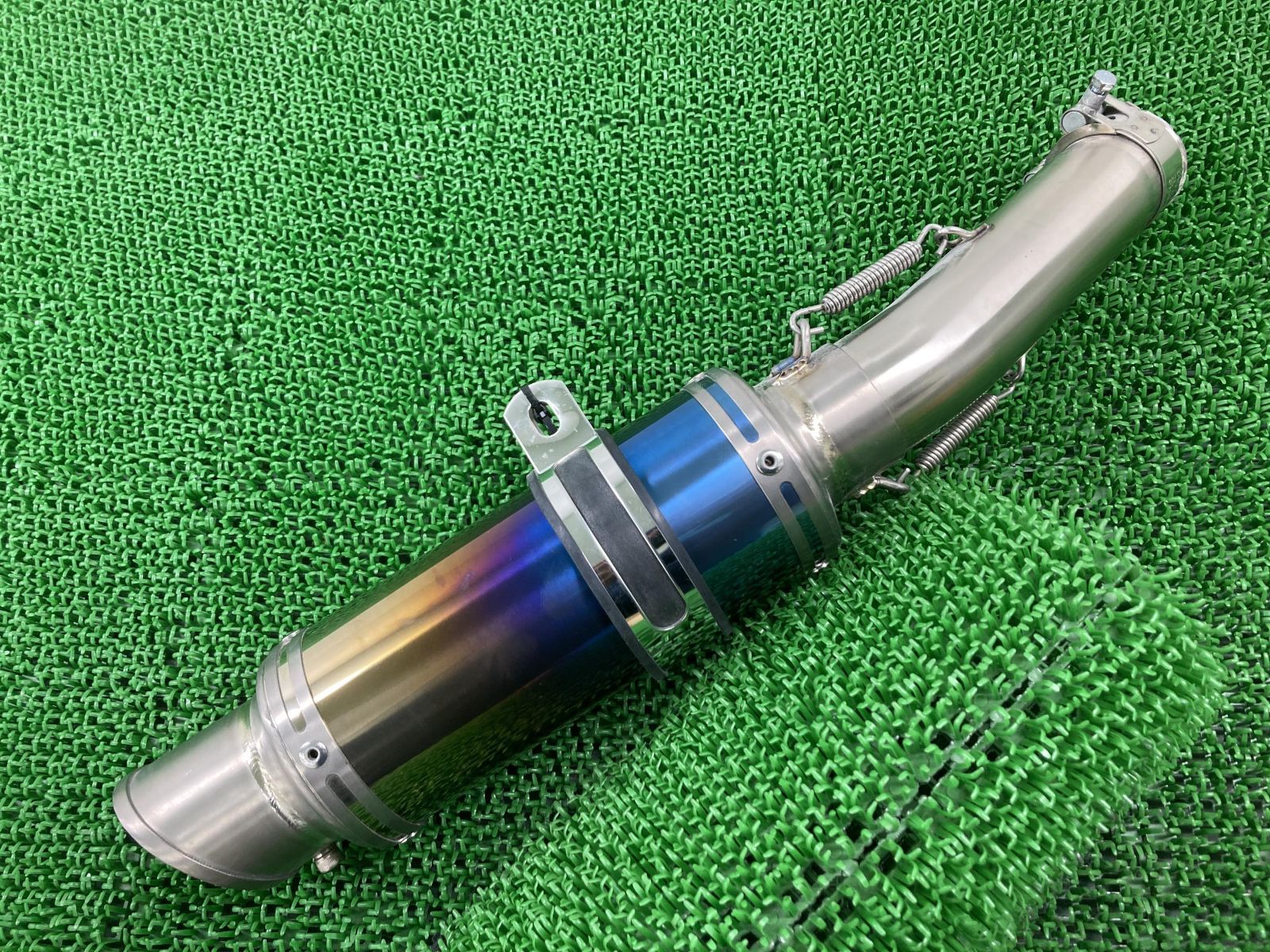 LCI製CB400SF サイレンサーマフラー 社外 中古 バイク 部品 NC42 LCIショートチタン 差込内径45.2mm コンディション良好  カスタム素材に - メルカリ