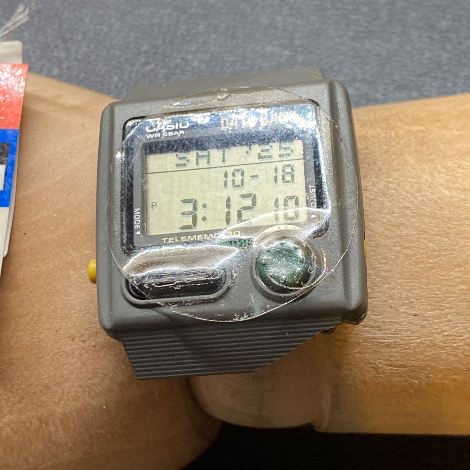 希少　CASIO カシオ　データバンク　DB-33W　デットストック ジャンク レア 希少 ヴィンテージ 緑ボタン CASIO カシオ データバンク DB-33W