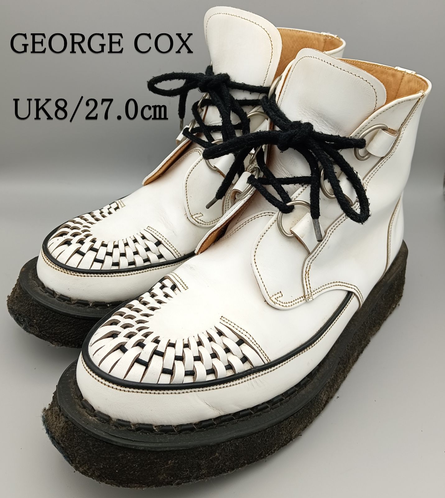 GEORGE COX ジョージコックス ラバーソール ハイカット 27.0㎝