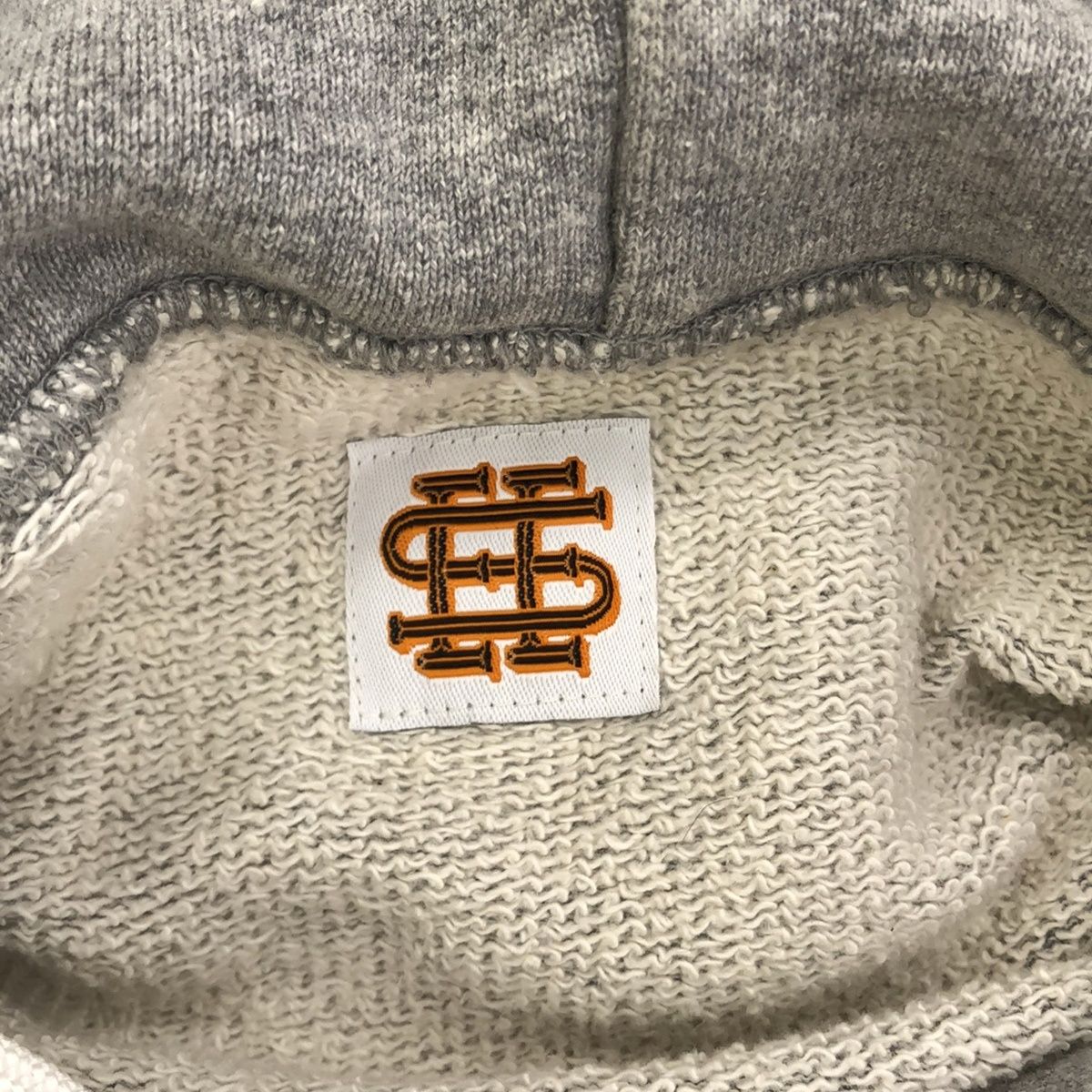 SEE SEE シーシー LOGO HOODIE ロゴ刺繍パーカー  グレー L