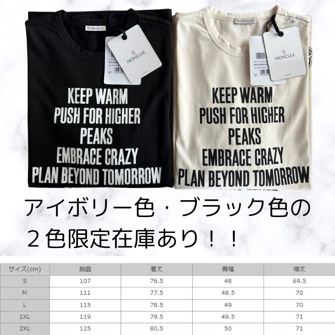☆未使用タグ付☆本物保証！MONCLER レタリングロゴ ロングT