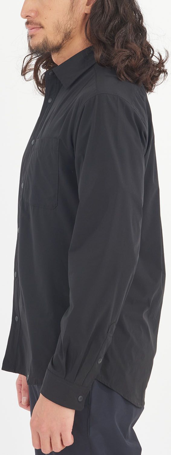 【優雅な】 ミレー MILLET アウトドア IB SOLID SHIRT LS M シャツ 長袖 軽量 防虫機能 速乾 接触忌避剤 ペルメトリン インセクトバリヤー 虫を寄せ付けにくい 夏 ポリエステル MIV03193 N0247 BLACK-NOIR