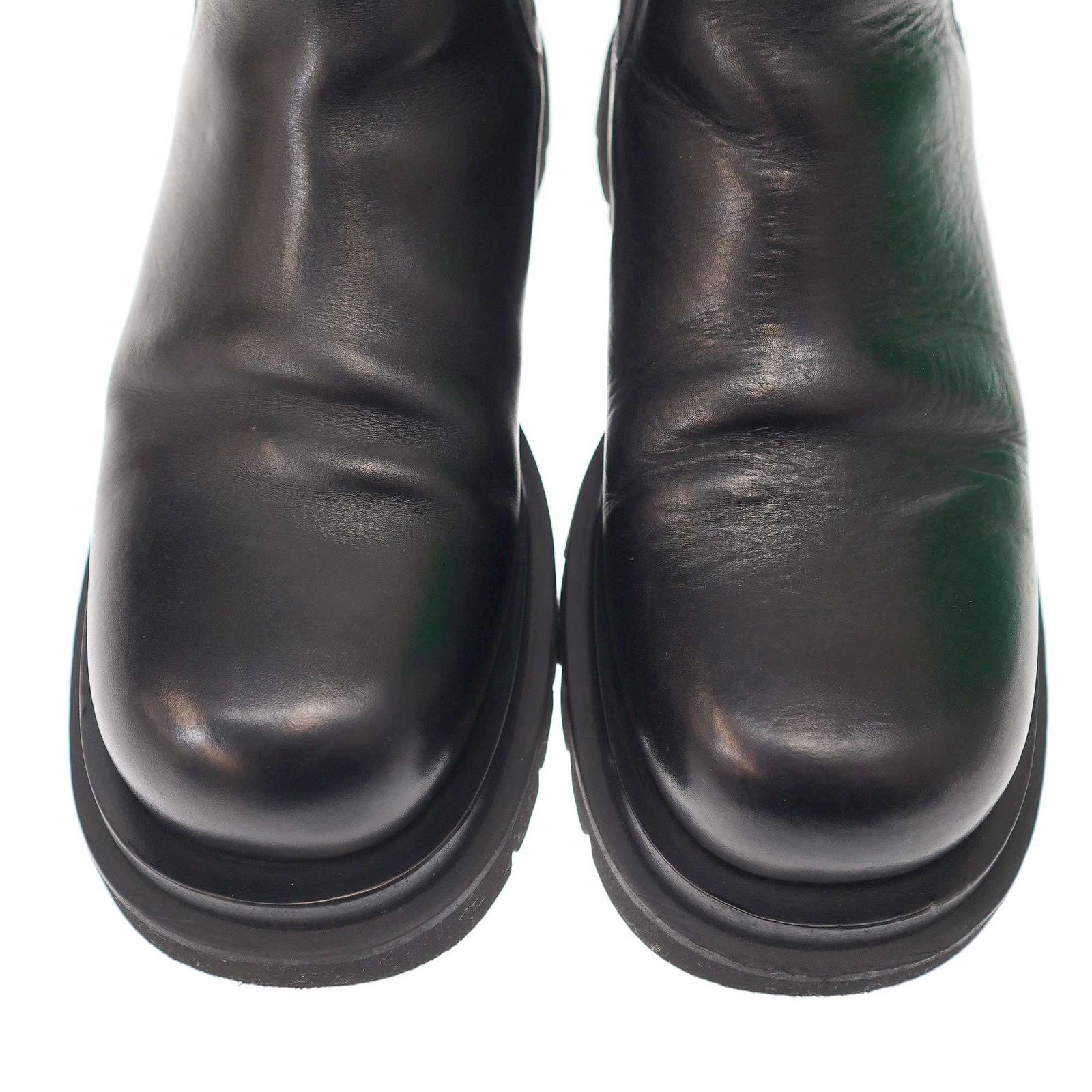 BOTTEGA VENETA ブラック ラグブーツ(サイドゴアブーツ) BOTTEGA VENETA ブラック ラグブーツ(サイドゴアブーツ) BOTTEGA