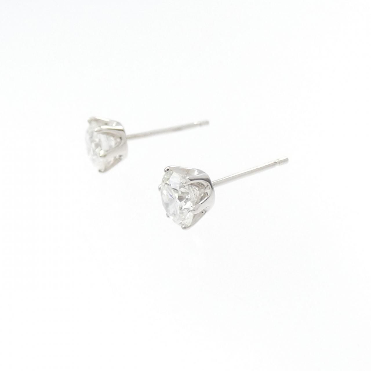 PT/PT900 ダイヤモンド ピアス 0.603CT 0.610CT G-I SI2 Good - メルカリ 