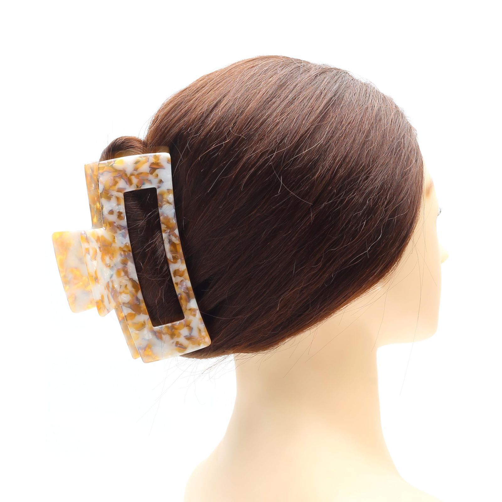  数量 髪留め クリップ イエロー しっかり バンスクリップ 大きめ ヘアクリップ 大人 ヘア 特大 おしゃれ QinGoo 韓国 1本 12 7 cm 6 cmYellow クリップ クリップ 輪ゴム